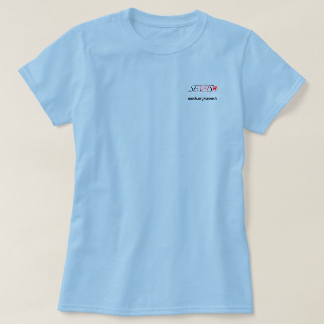 Camiseta Logo negro de WASH SEVASH (Diseño del anverso)