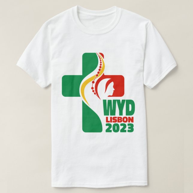 Camiseta Logo oficial del Día Mundial de la Juventud 2023 d (Diseño del anverso)