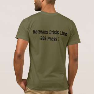 Camiseta Logo Operación Escudo Mental Verde Ejérci