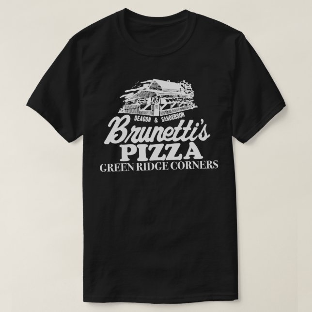 Camiseta Logo original de la pizza de Brunetti Nerd Geek H (Diseño del anverso)