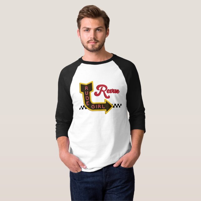 Camiseta Logo original de Rude Chica Revue (Anverso completo)