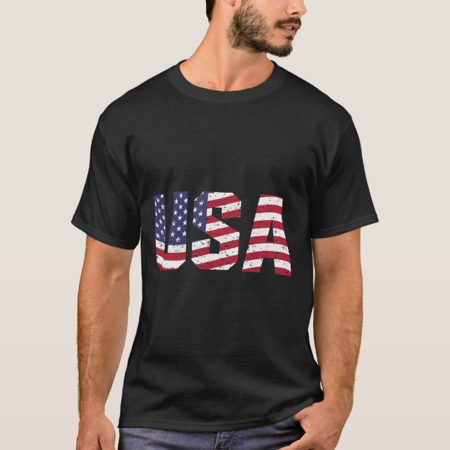 Camiseta Logo Patriótico "All American" (Anverso)