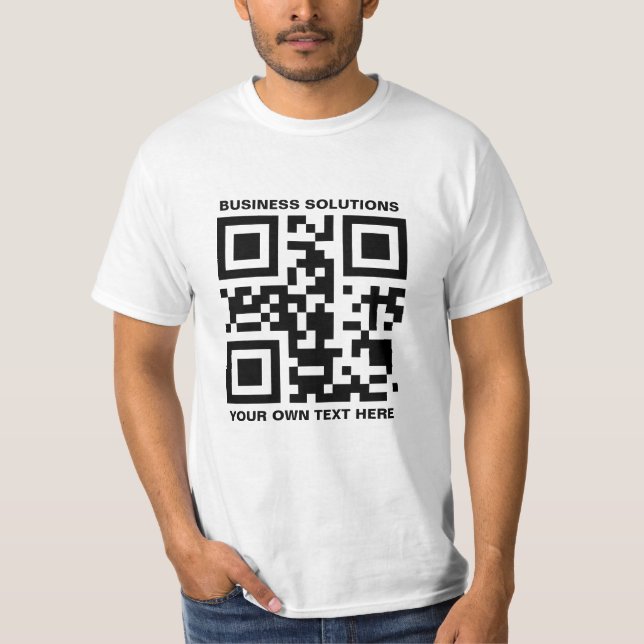 Camiseta Logo personalizado y código QR (Anverso)