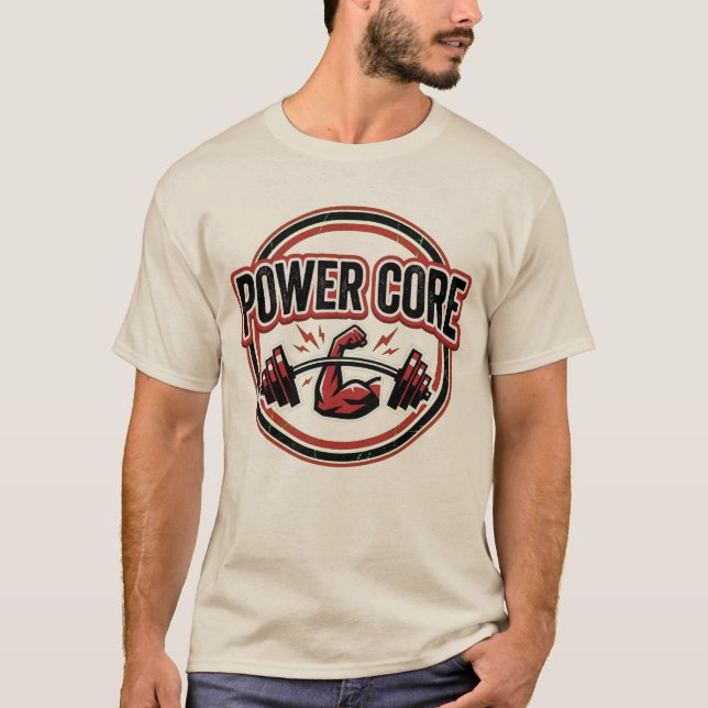 Camiseta Logo Power Core Gym (Anverso)