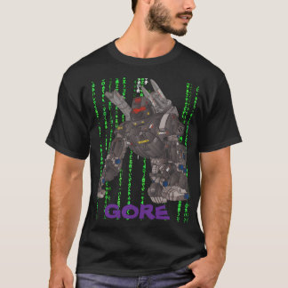 CAMISETA LOGO PURPURA GORE MATRIX NEGRO POR SAMURÁI GUERRER