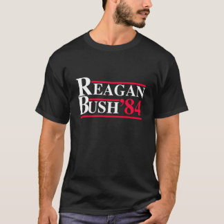 Camiseta Logo retro del 84 de Reagan Bush Elección azul bla