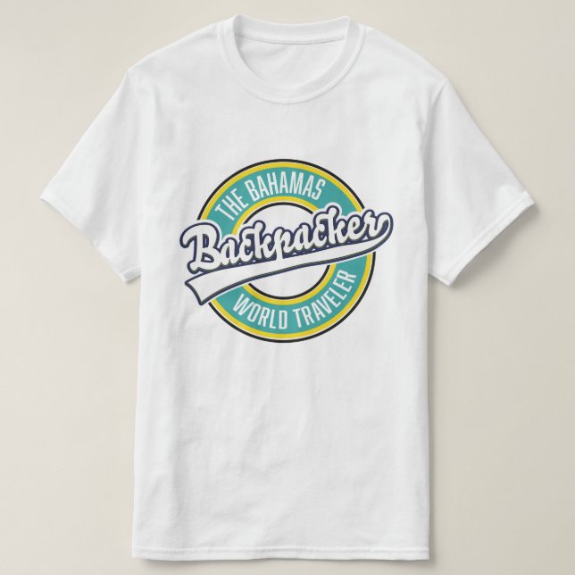 Camiseta Logo retro del Campeón Mundial Backpacker de las B (Diseño del anverso)