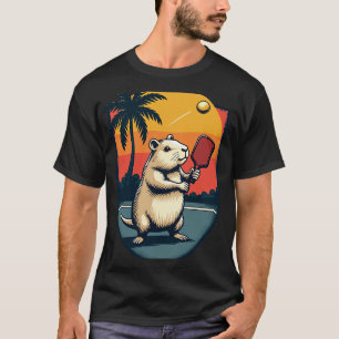 Camiseta Logo Retro Deportes Club Capybara Pickleball