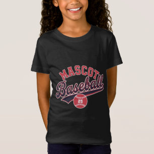 Camiseta Logo retro mascota de béisbol