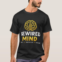 Camiseta Logo Rewired Mind — Confianza Negra y Men