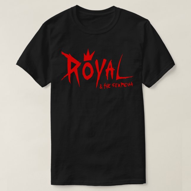 Camiseta logo rojo royal &amp; el cantautor serpiente (Diseño del anverso)