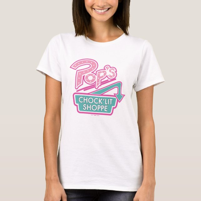 Camiseta Logo rosa de la tienda "chock'Lit" del Pop (Anverso)