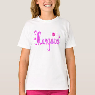 Camiseta Logo rosa de Margaret Name,