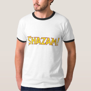 Camiseta Logo Shazam amarillo/rojo
