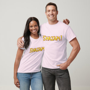 Camiseta Logo Shazam amarillo/rojo