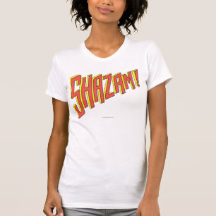 Camiseta Logo Shazam rojo/amarillo
