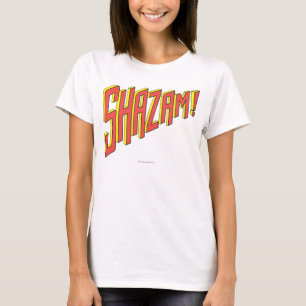 Camiseta Logo Shazam rojo/amarillo