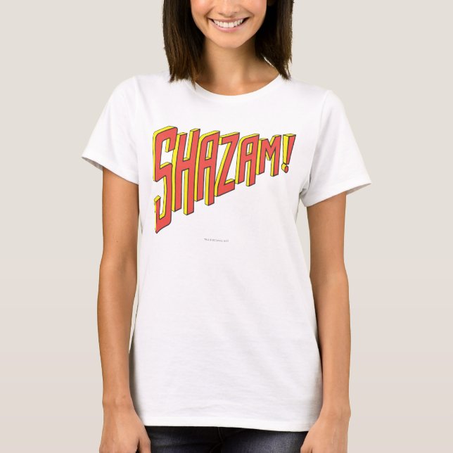Camiseta Logo Shazam rojo/amarillo (Anverso)