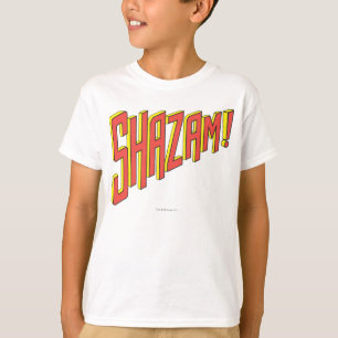 Camiseta Logo Shazam rojo/amarillo