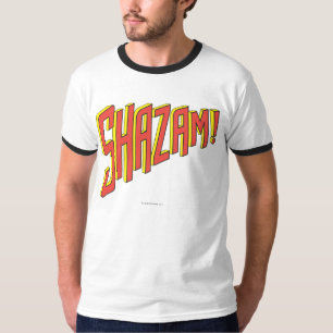 Camiseta Logo Shazam rojo/amarillo