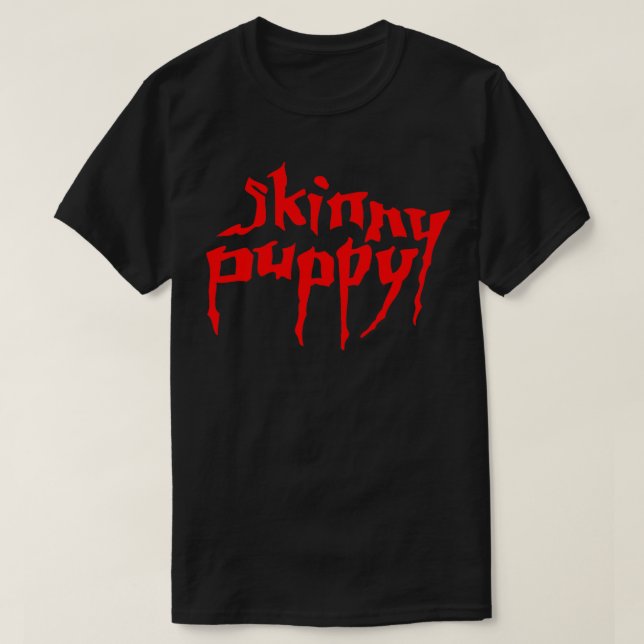 Camiseta logo skinny puppy group la música es el mejor Pega (Diseño del anverso)