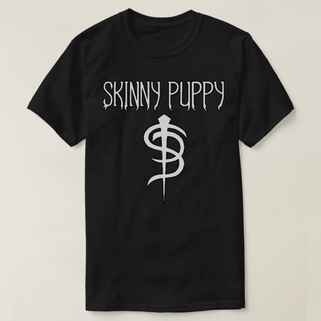 Camiseta logo skinny puppy group la música es el mejor Pega (Diseño del anverso)