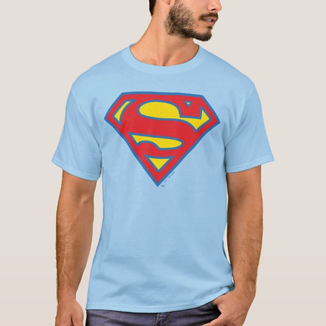 Camiseta Logo superchica clásica con contorno azul (Anverso)