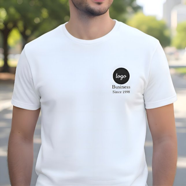 Camiseta Logo Text Since Year Business Employees Customized (Subido por el creador)