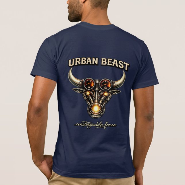 Camiseta Logo Urban Beast (Diseño Toro) (Reverso)