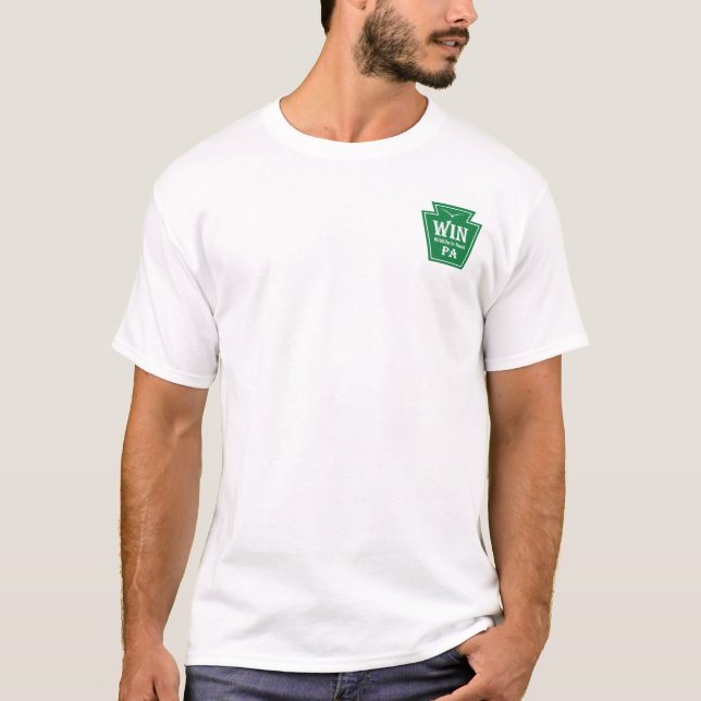 Camiseta Logo WIN con código QR en la parte poster (Anverso)