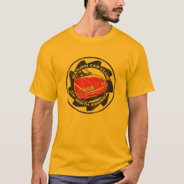 Camiseta logoed SCCNA apenada del oro