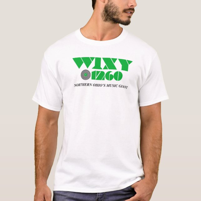 Camiseta Logotipo 1260 de los años 70 de WIXY Cleveland (Anverso)