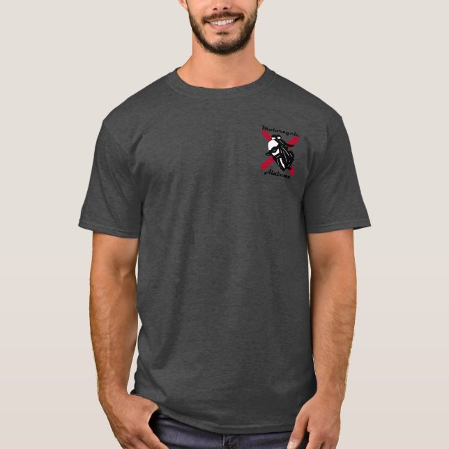 Camiseta Logotipo 1 de Alabama de la motocicleta (Anverso)