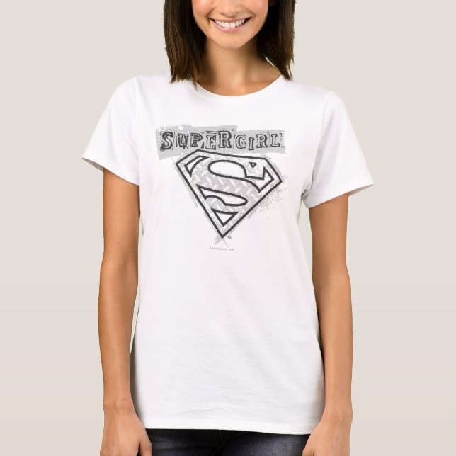 Camiseta Logotipo 1 de Supergirl (Anverso)