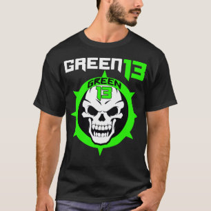 Camiseta Logotipo 2 del cráneo echado a un lado (negro)