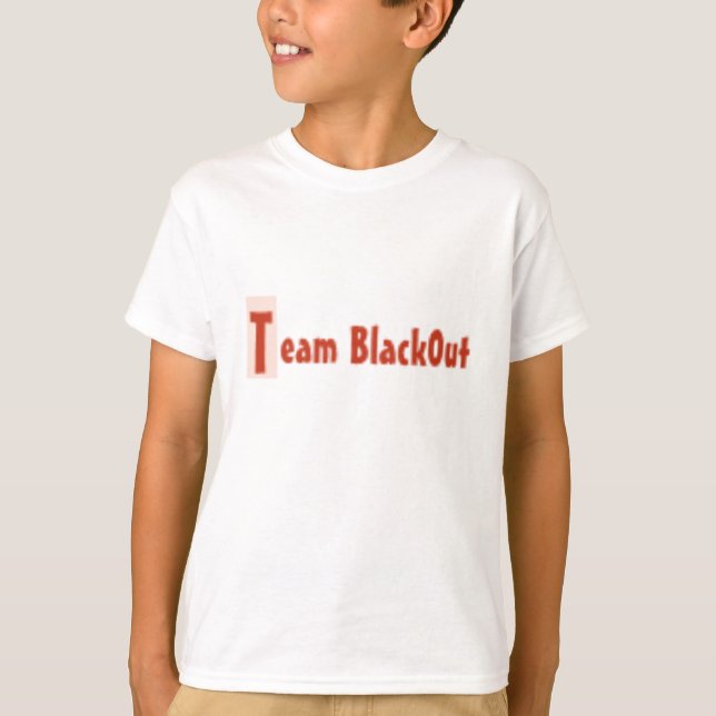 Camiseta logotipo 2 del equipo black0ut (Anverso)