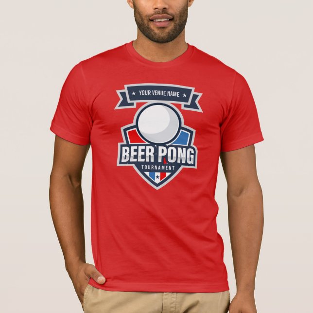 Camiseta Logotipo adaptable del torneo de Pong de la (Anverso)