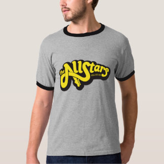 Camiseta Logotipo amarillo colectivo de AllStars en gris