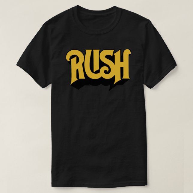 Camiseta Logotipo amarillo original de Rush (Diseño del anverso)