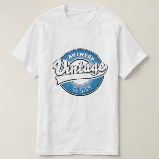 Camiseta logotipo antiguo de antwerp bélgica