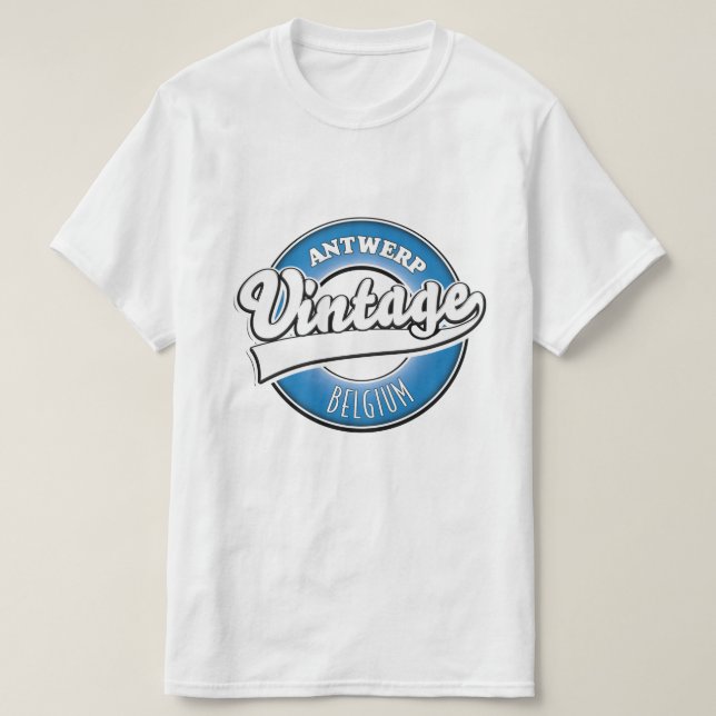 Camiseta logotipo antiguo de antwerp bélgica (Diseño del anverso)