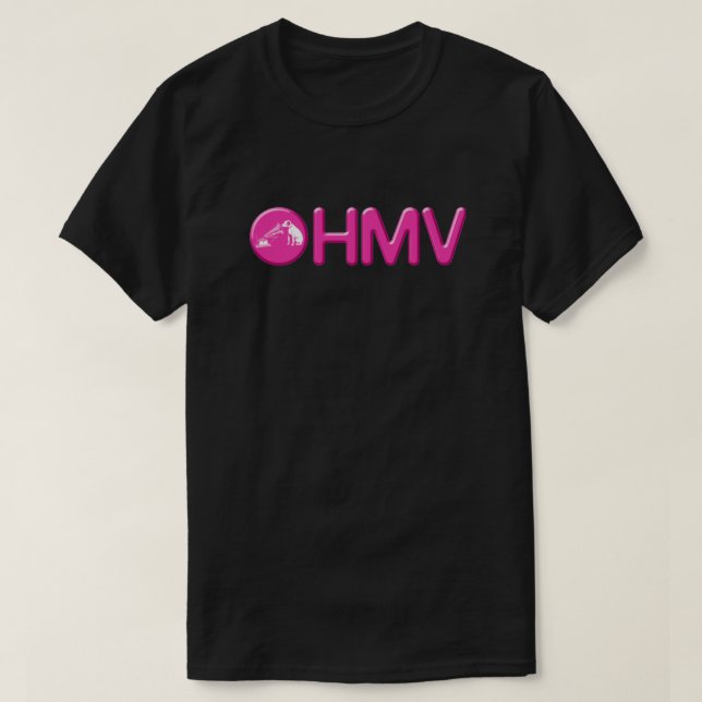 Camiseta Logotipo antiguo de HMV  (Diseño del anverso)