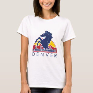Camiseta Logotipo azul de Denver del caballo