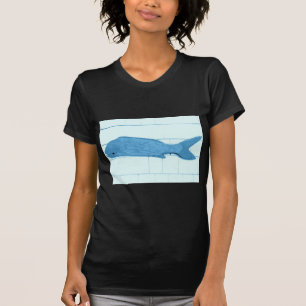 Camiseta logotipo azul de los pescados
