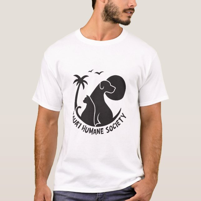 Camiseta Logotipo básico masculino con KHS negro (Anverso)