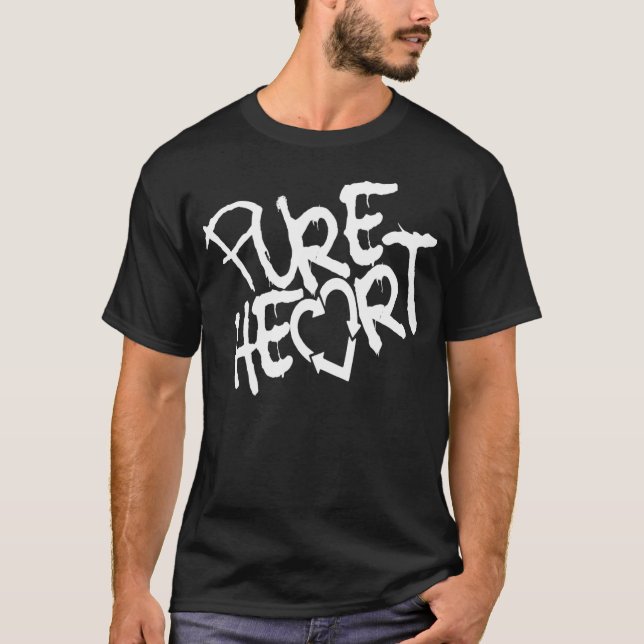 Camiseta Logotipo básico T del corazón puro (Anverso)