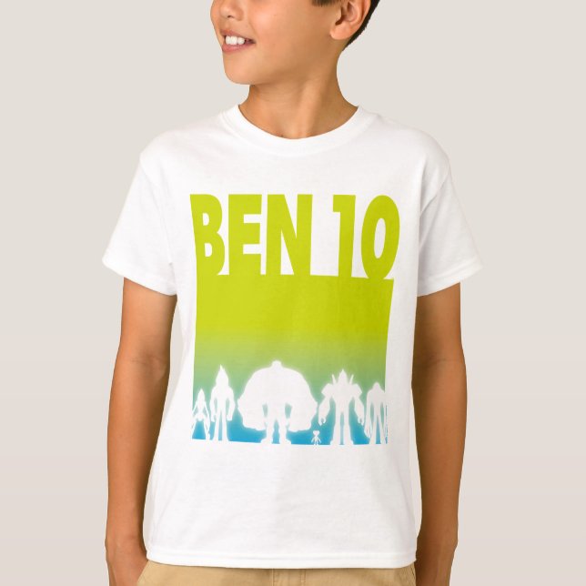 Camiseta Logotipo Ben 10 Alien Line-up (Anverso)