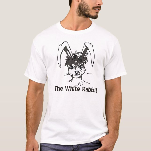 Camiseta Logotipo blanco a del conejo (Anverso)