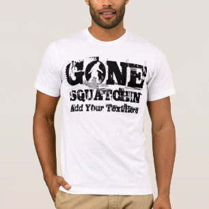 Camiseta Logotipo *blanco* de Gone Squatchin