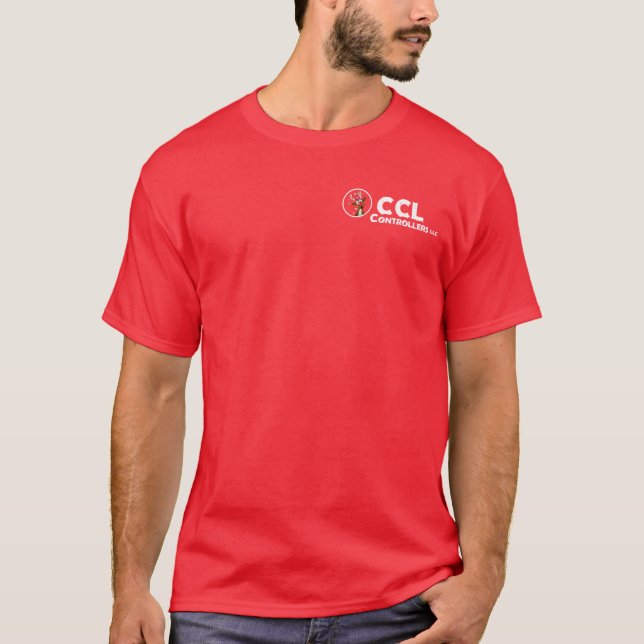 Camiseta Logotipo blanco de los controladores CCL (Anverso)